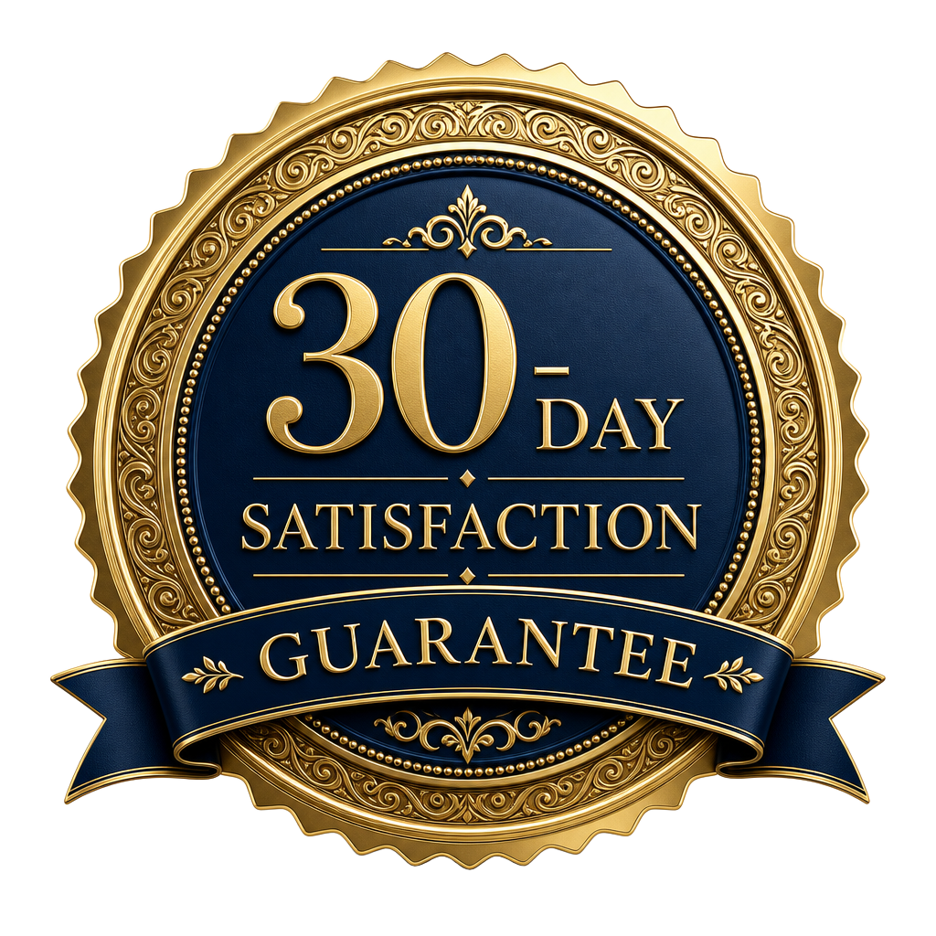 30-Day Satisfaction Guarantee seal